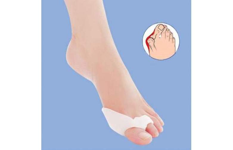 Séparateur Orteil Hallux Valgus 2 pièces en silicone pour pied